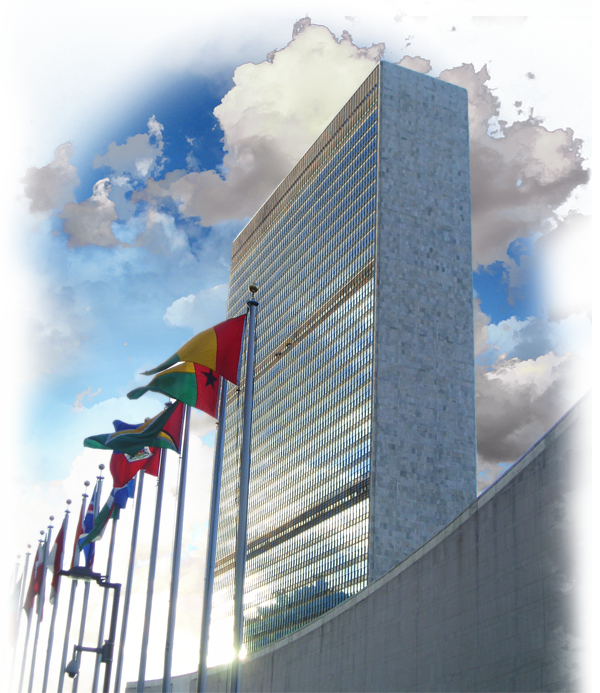 The UN building